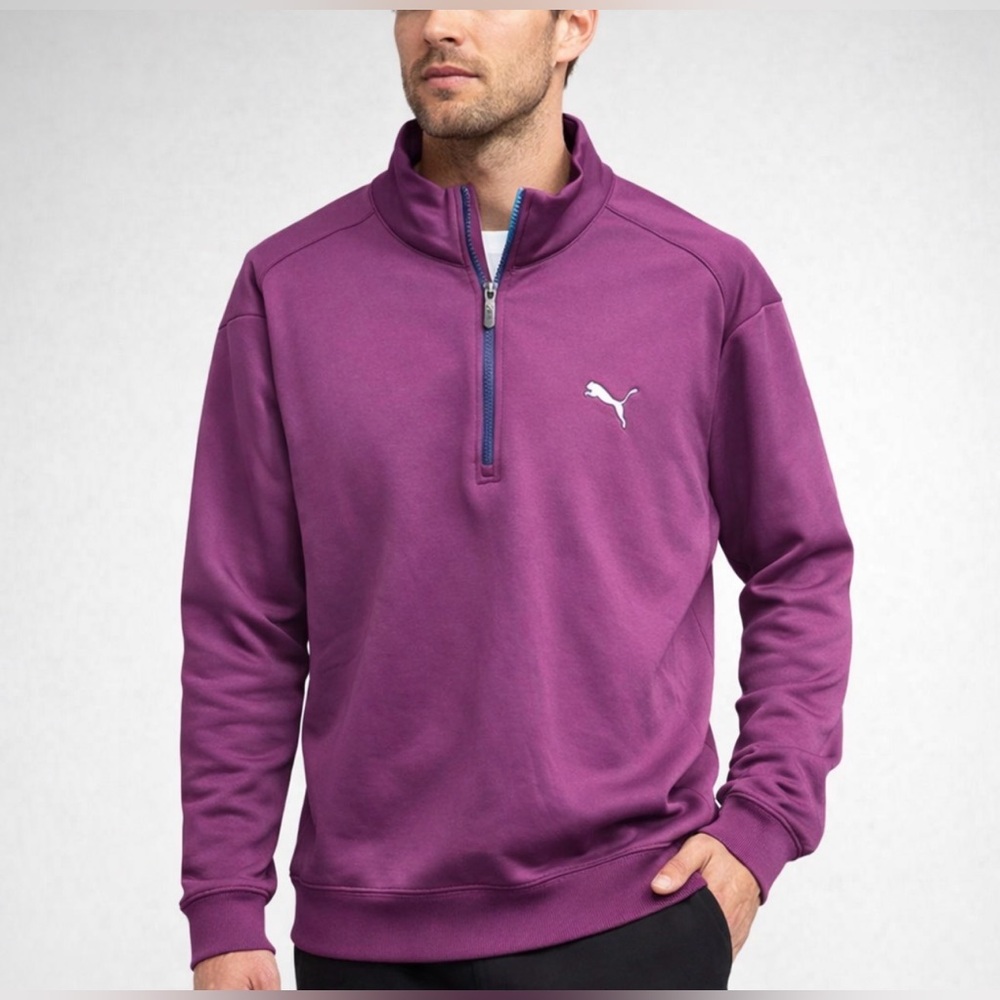 Puma Purple Quarter-Zip Pullover